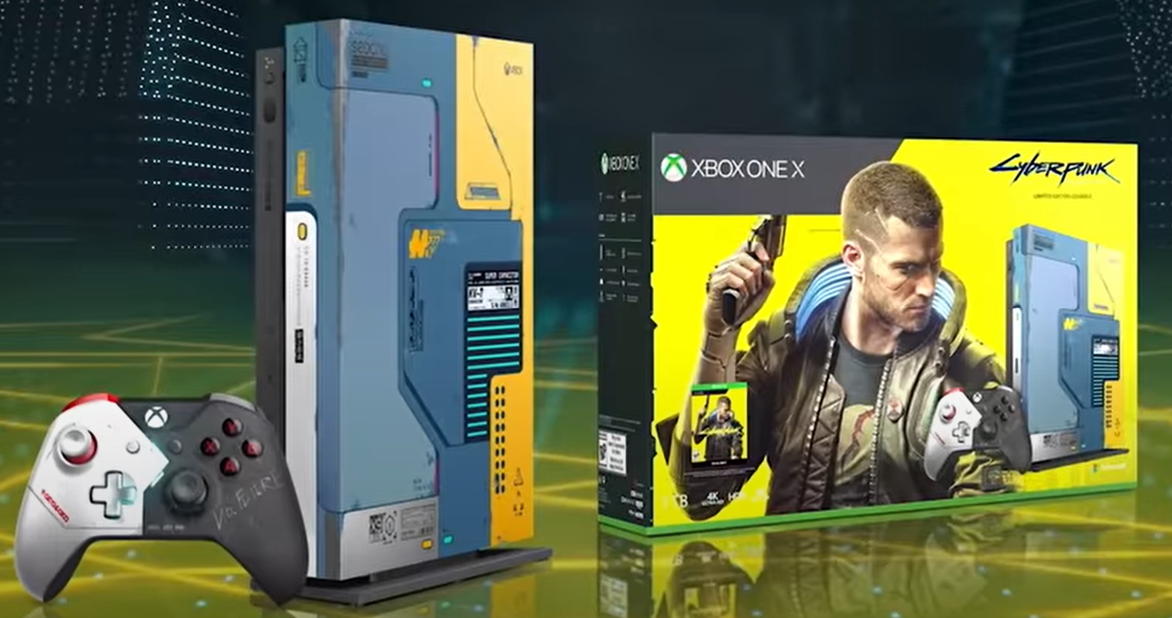 Xbox One X im Cyberpunk 2077 Design (2020)